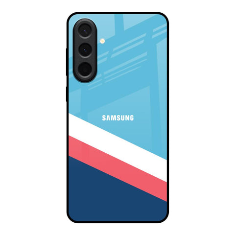 Pink & White Stripes Samsung Galaxy A37 5G Glass Back Cover Online