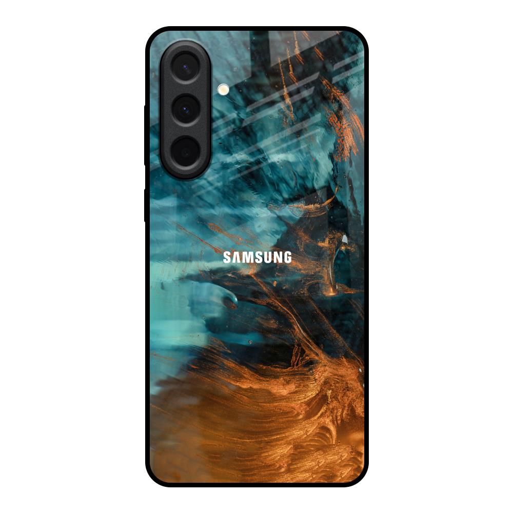 Golden Splash Samsung Galaxy A37 5G Glass Back Cover Online