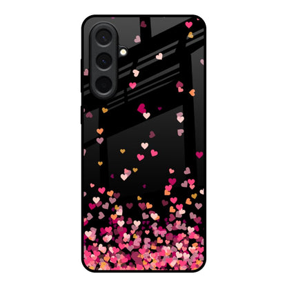 Heart Rain Fall Samsung Galaxy A57 5G Glass Back Cover Online
