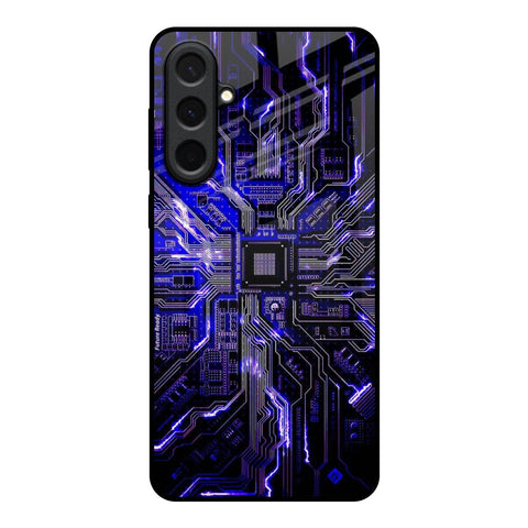 Techno Color Pattern Samsung Galaxy A57 5G Glass Back Cover Online