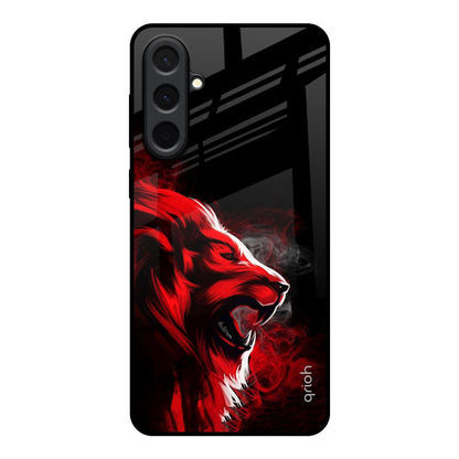 Red Angry Lion Samsung Galaxy A57 5G Glass Back Cover Online