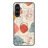 Abstract Faces Samsung Galaxy A57 5G Glass Back Cover Online