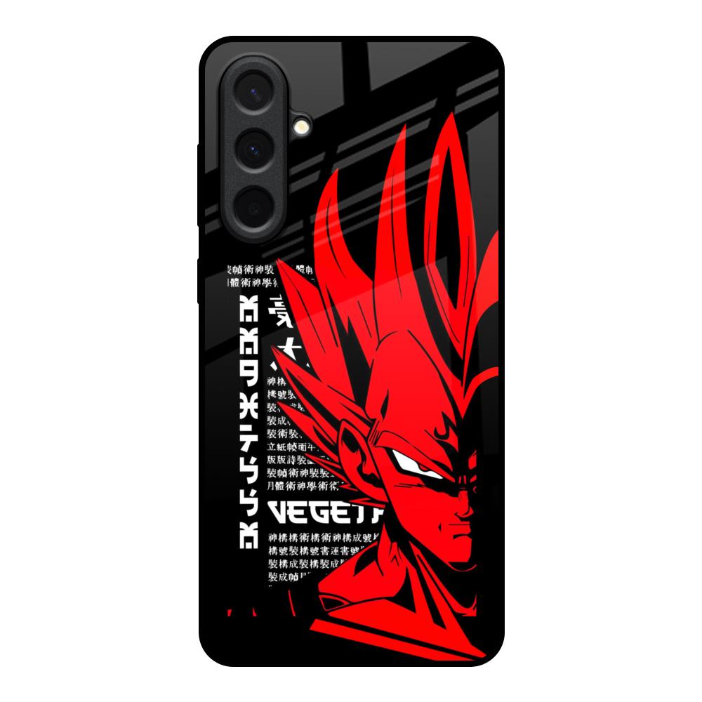 Red Vegeta Samsung Galaxy A57 5G Glass Back Cover Online