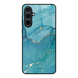 Blue Golden Glitter Samsung Galaxy A57 5G Glass Back Cover Online