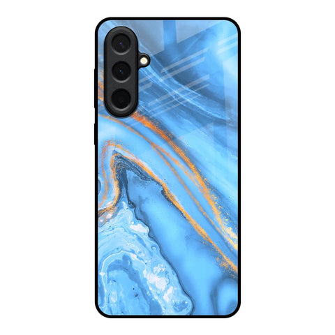 Vibrant Blue Marble Samsung Galaxy A57 5G Glass Back Cover Online