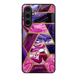 Electroplated Geometric Marble Samsung Galaxy A57 5G Glass Back Cover Online