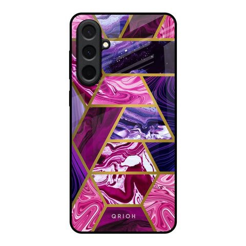 Electroplated Geometric Marble Samsung Galaxy A57 5G Glass Back Cover Online