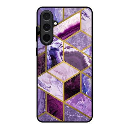 Purple Rhombus Marble Samsung Galaxy A57 5G Glass Back Cover Online
