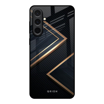 Sleek Golden & Navy Samsung Galaxy A57 5G Glass Back Cover Online