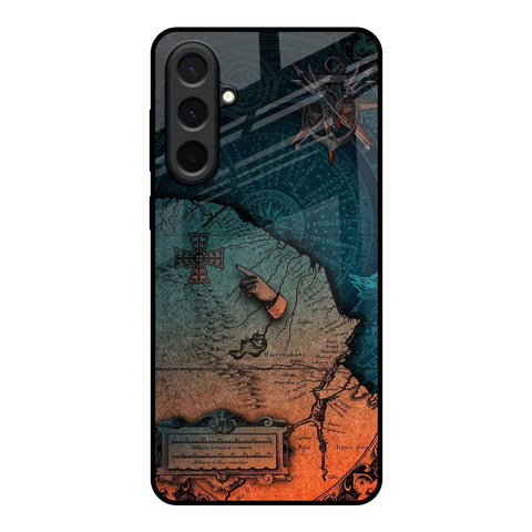 Geographical Map Samsung Galaxy A57 5G Glass Back Cover Online