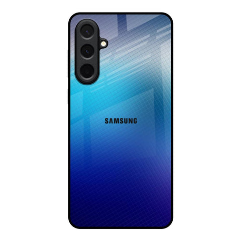Blue Rhombus Pattern Samsung Galaxy A57 5G Glass Back Cover Online
