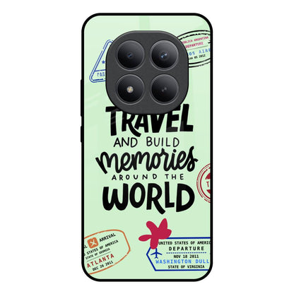 Travel Stamps Redmi note 15 Pro + Glass Back Cover Online
