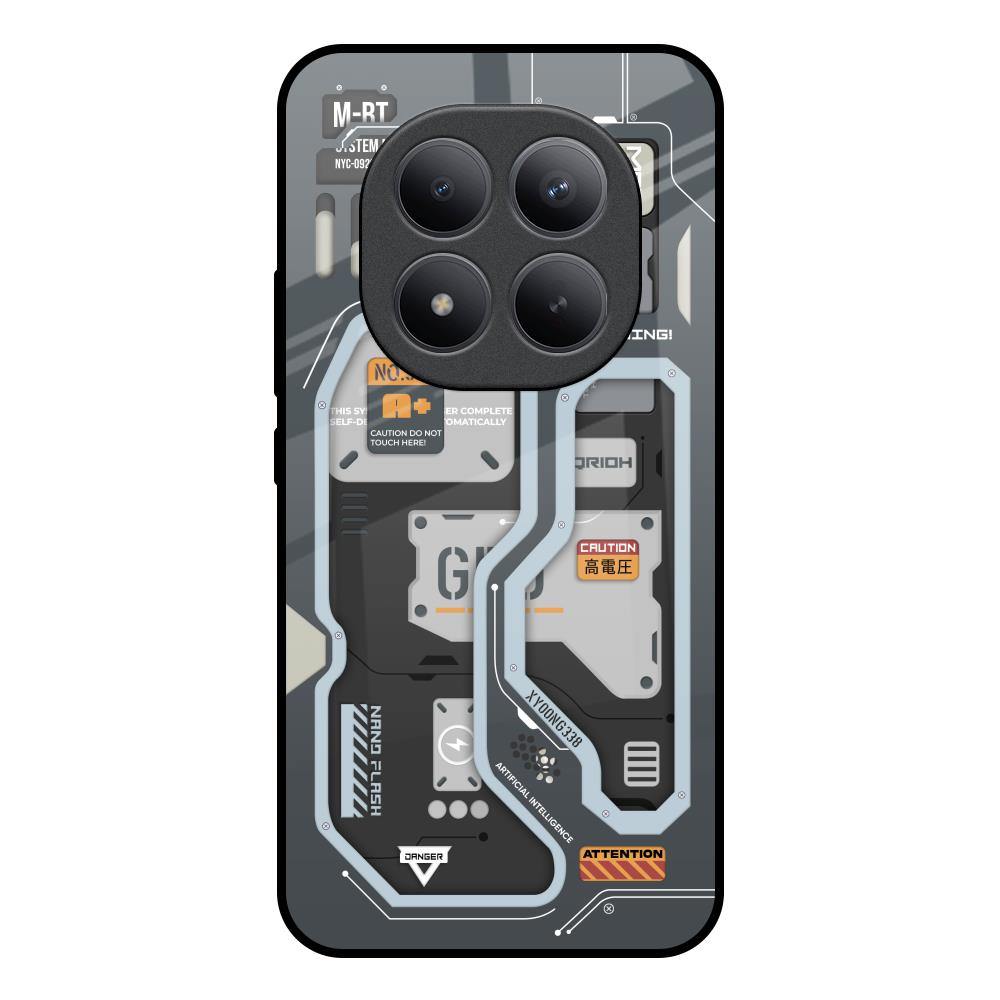 Retro Futuristic Redmi note 15 Pro + Glass Back Cover Online