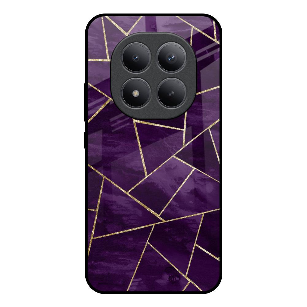 Geometric Purple Redmi note 15 Pro + Glass Back Cover Online