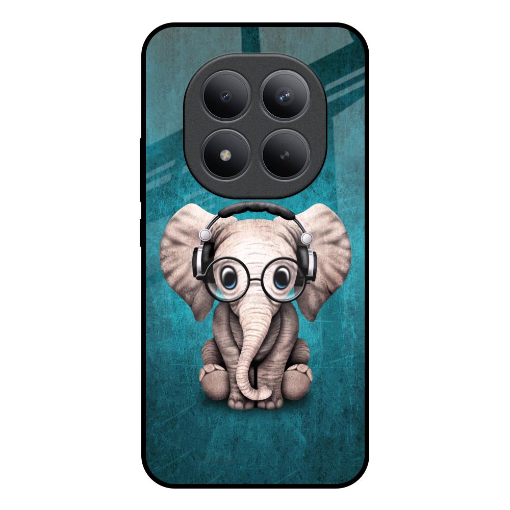 Adorable Baby Elephant Redmi note 15 Pro + Glass Back Cover Online