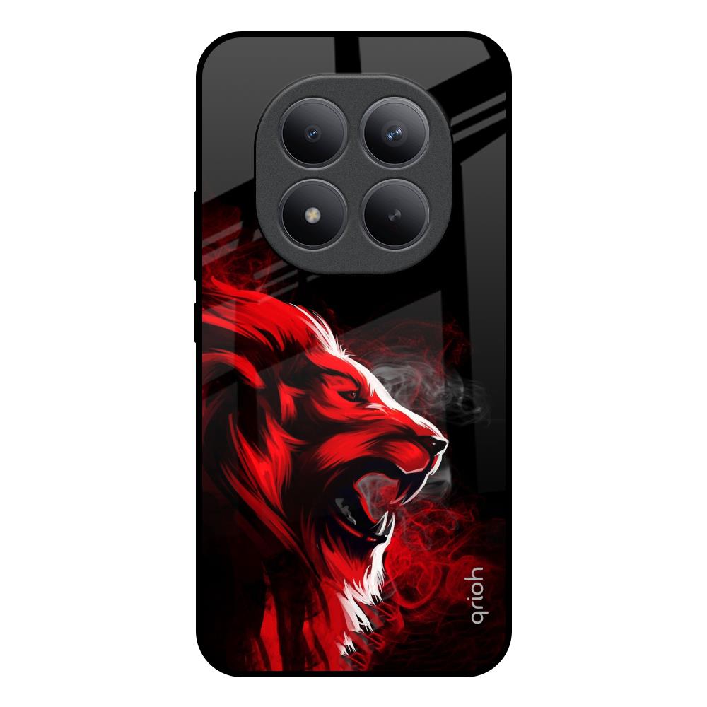 Red Angry Lion Redmi note 15 Pro + Glass Back Cover Online