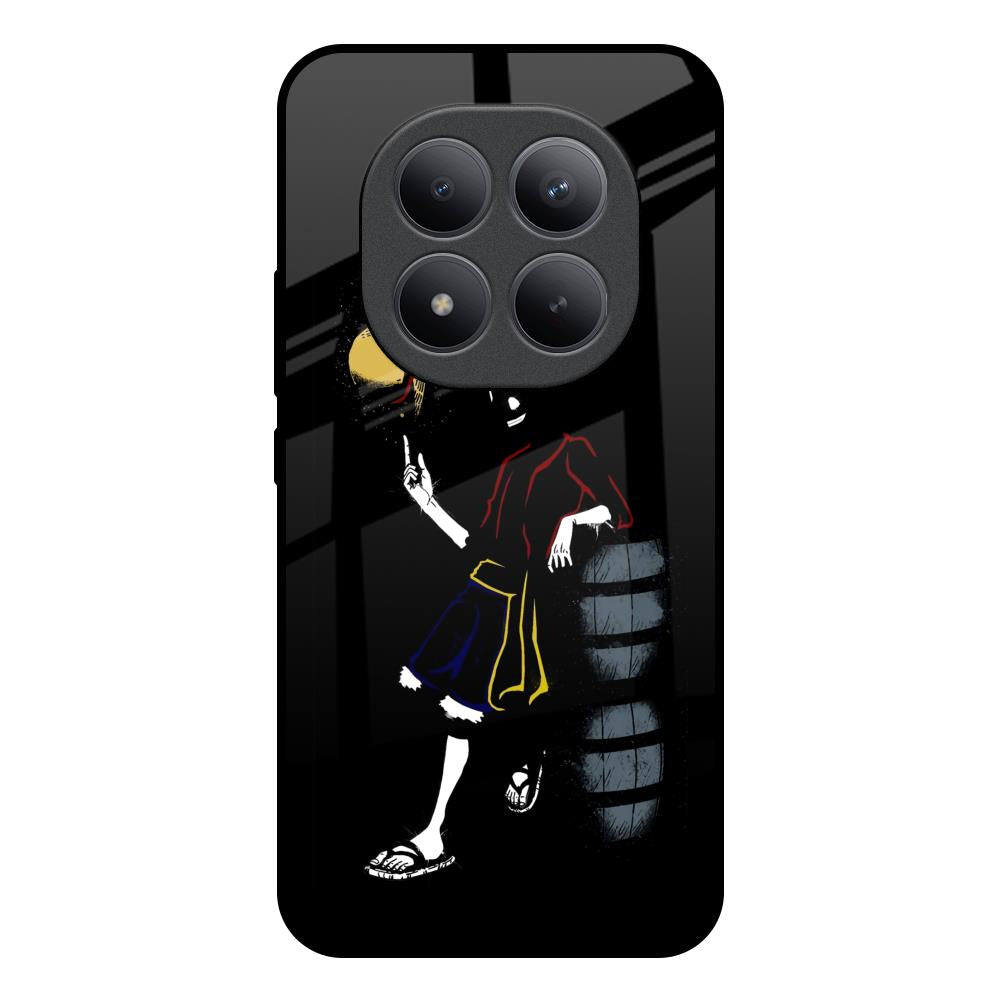 Luffy Line Art Redmi note 15 Pro + Glass Back Cover Online