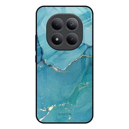 Blue Golden Glitter Redmi note 15 Pro + Glass Back Cover Online