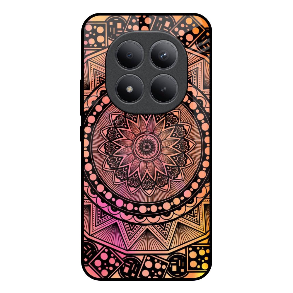 Floral Mandala Redmi note 15 Pro + Glass Back Cover Online