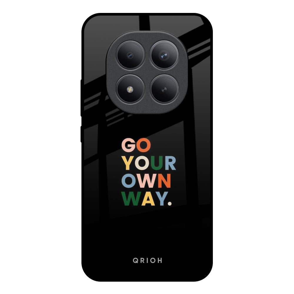 Go Your Own Way Redmi note 15 Pro + Glass Back Cover Online