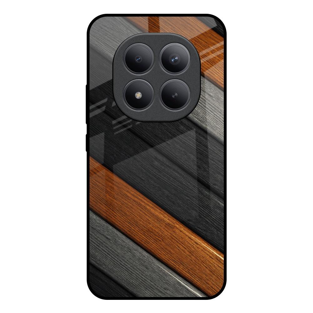 Tri Color Wood Redmi note 15 Pro + Glass Back Cover Online