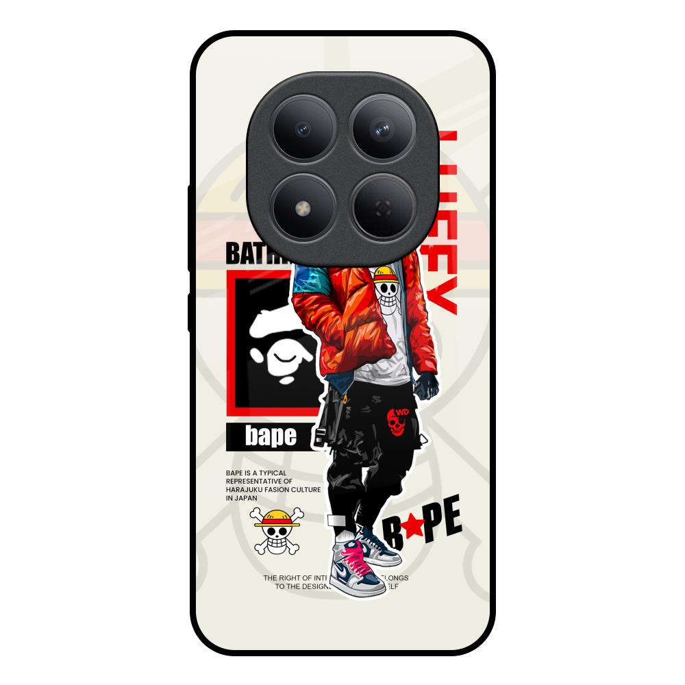 Bape Luffy Redmi Note 15 Pro 5G Glass Back Cover Online