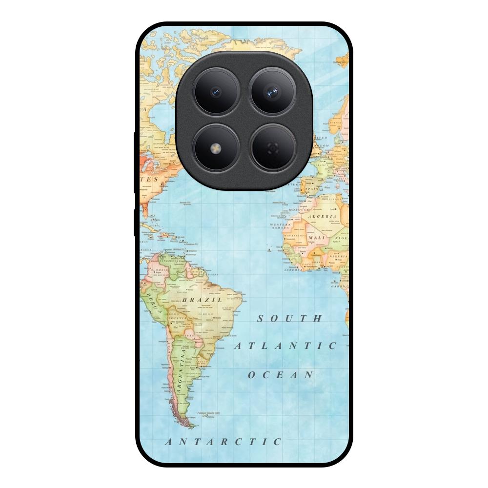 Travel Map Redmi Note 15 Pro 5G Glass Back Cover Online