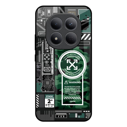 Green Camo Circuit Redmi Note 15 Pro 5G Glass Back Cover Online