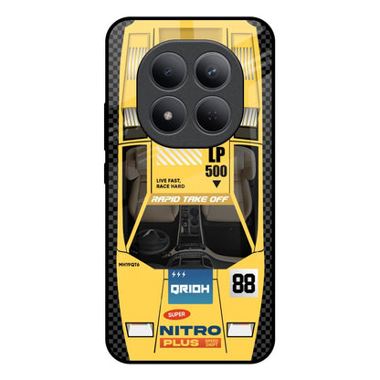 Yellow Racing Car Redmi Note 15 Pro 5G Glass Back Cover Online