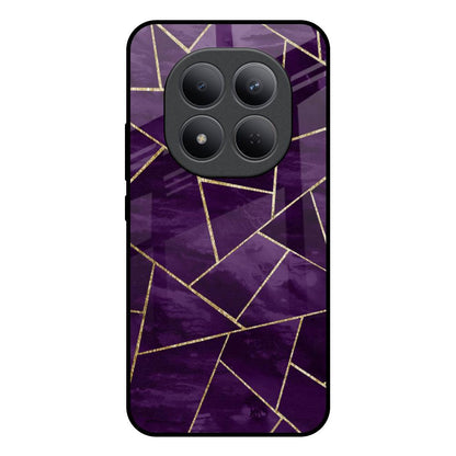 Geometric Purple Redmi Note 15 Pro 5G Glass Back Cover Online