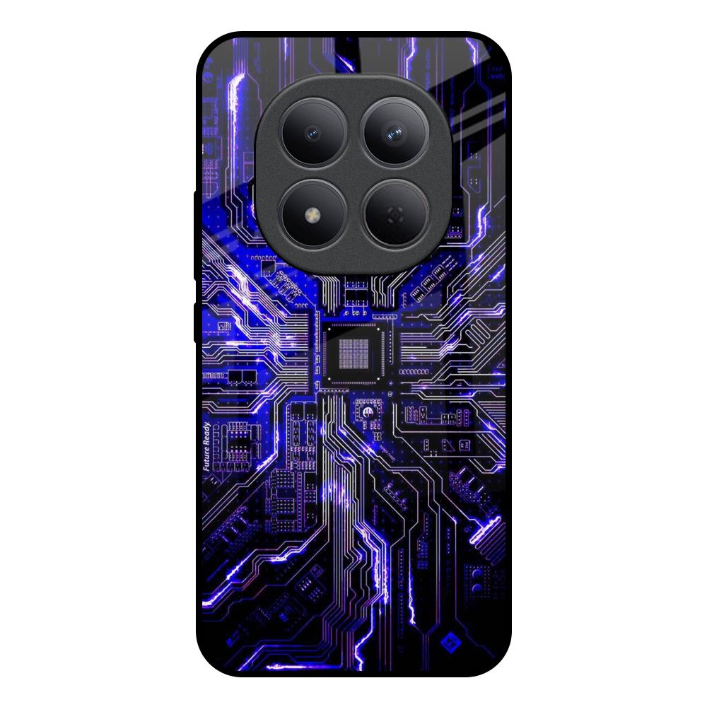 Techno Color Pattern Redmi Note 15 Pro 5G Glass Back Cover Online
