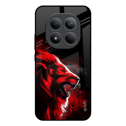 Red Angry Lion Redmi Note 15 Pro 5G Glass Back Cover Online