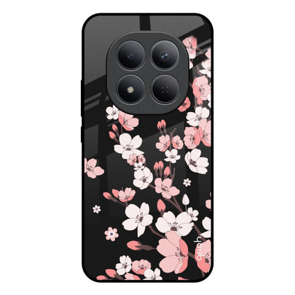 Black Cherry Blossom Redmi Note 15 Pro 5G Glass Back Cover Online