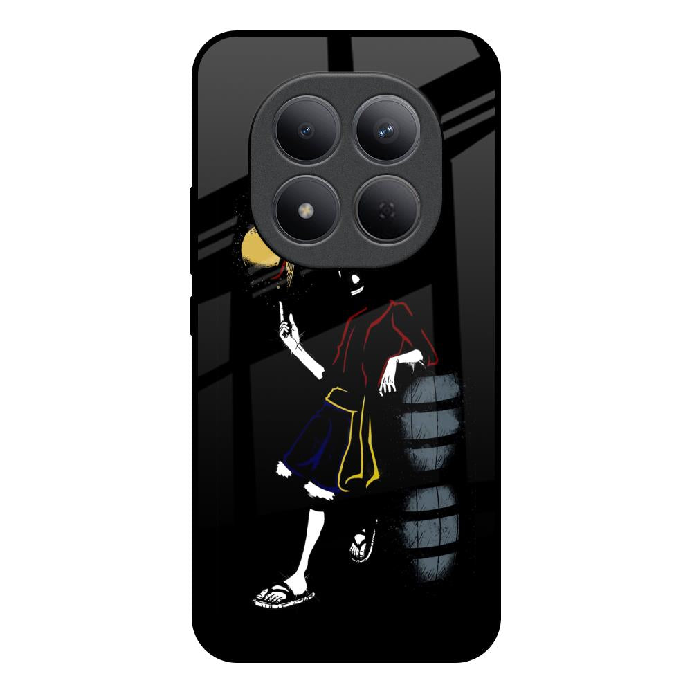 Luffy Line Art Redmi Note 15 Pro 5G Glass Back Cover Online