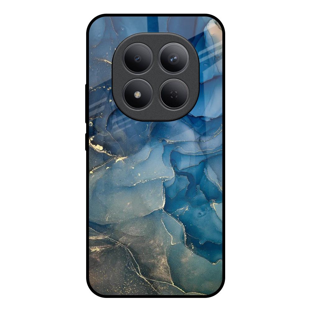 Blue Cool Marble Redmi Note 15 Pro 5G Glass Back Cover Online