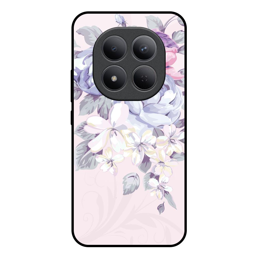 Elegant Floral Redmi Note 15 Pro 5G Glass Back Cover Online