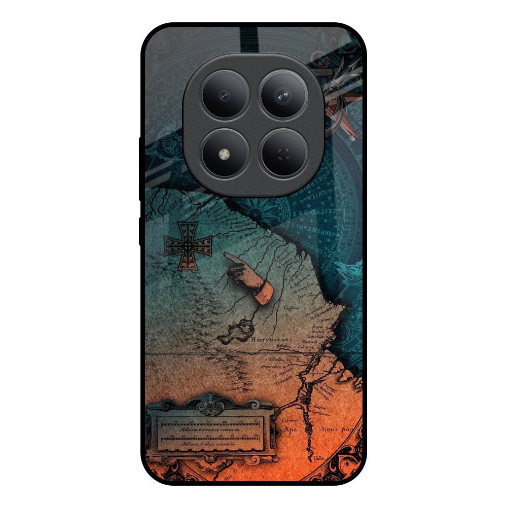 Geographical Map Redmi Note 15 Pro 5G Glass Back Cover Online