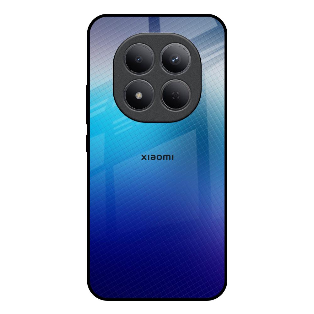 Blue Rhombus Pattern Redmi Note 15 Pro 5G Glass Back Cover Online