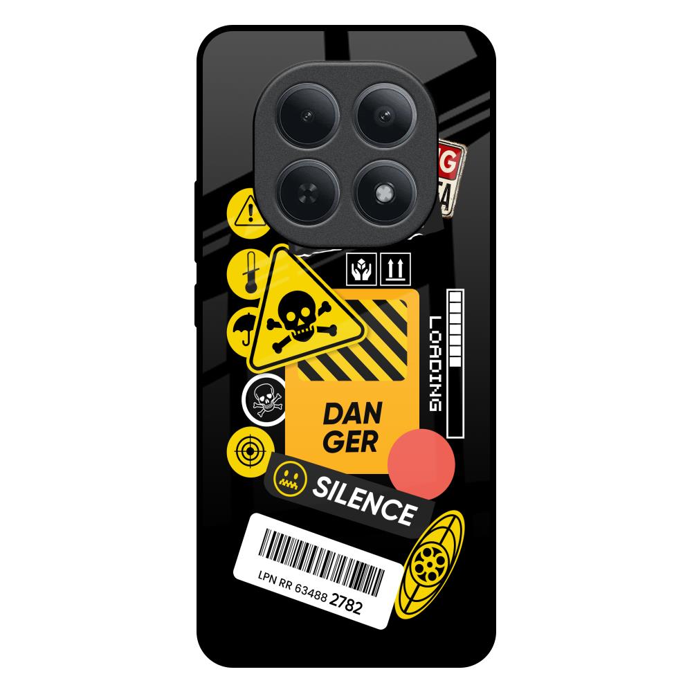 Danger Signs Redmi Note 15 5G Glass Back Cover Online