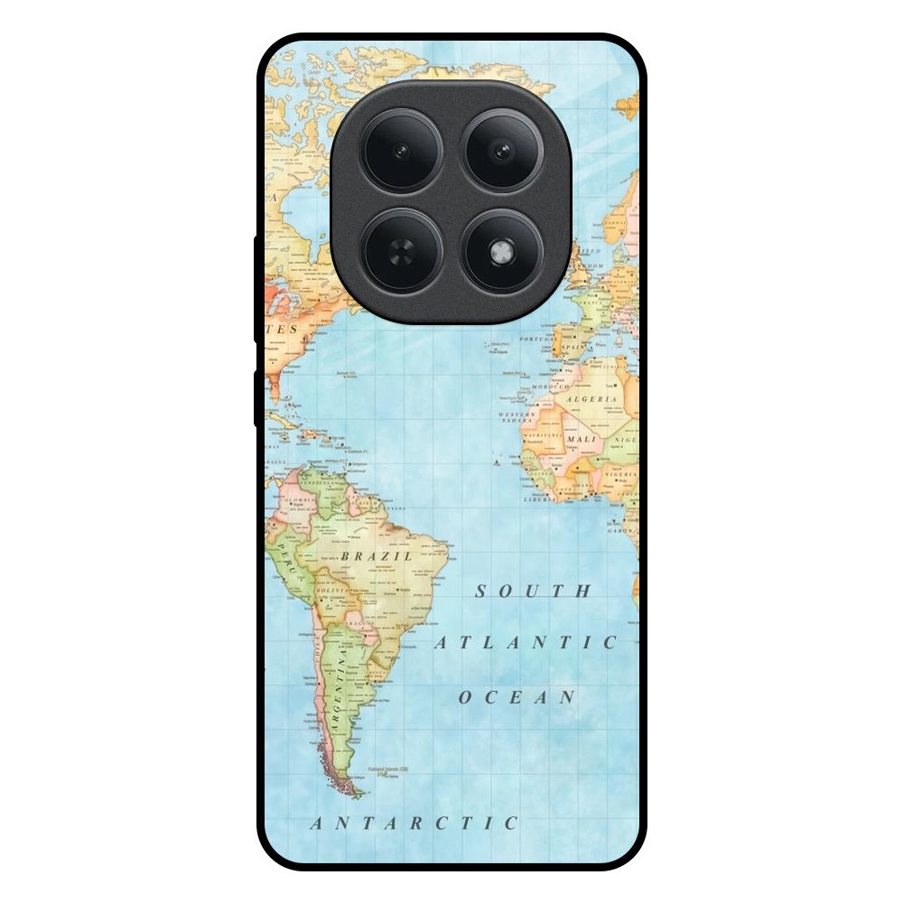 Travel Map Redmi Note 15 5G Glass Back Cover Online