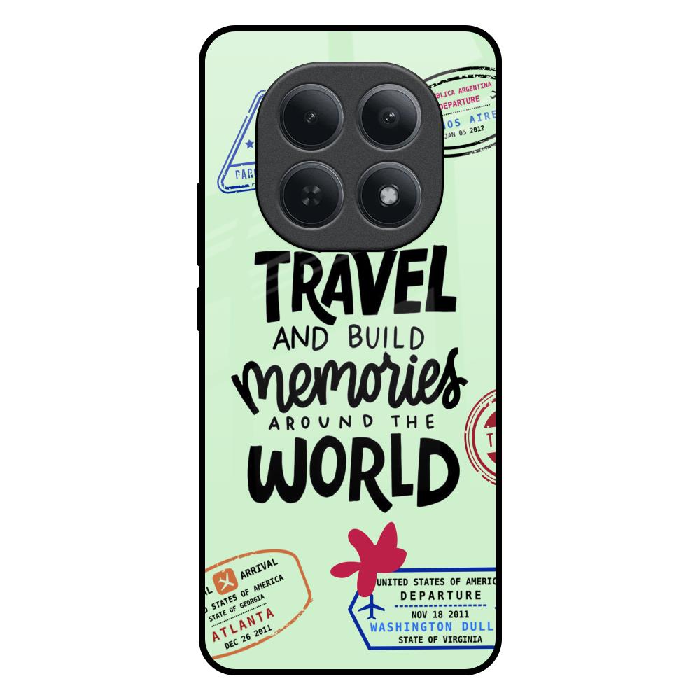 Travel Stamps Redmi Note 15 5G Glass Back Cover Online