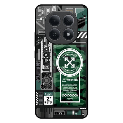Green Camo Circuit Redmi Note 15 5G Glass Back Cover Online
