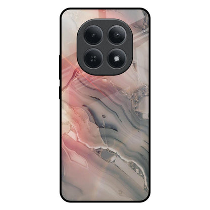 Pink And Grey Marble Redmi Note 15 5G Glass Back Cover Online