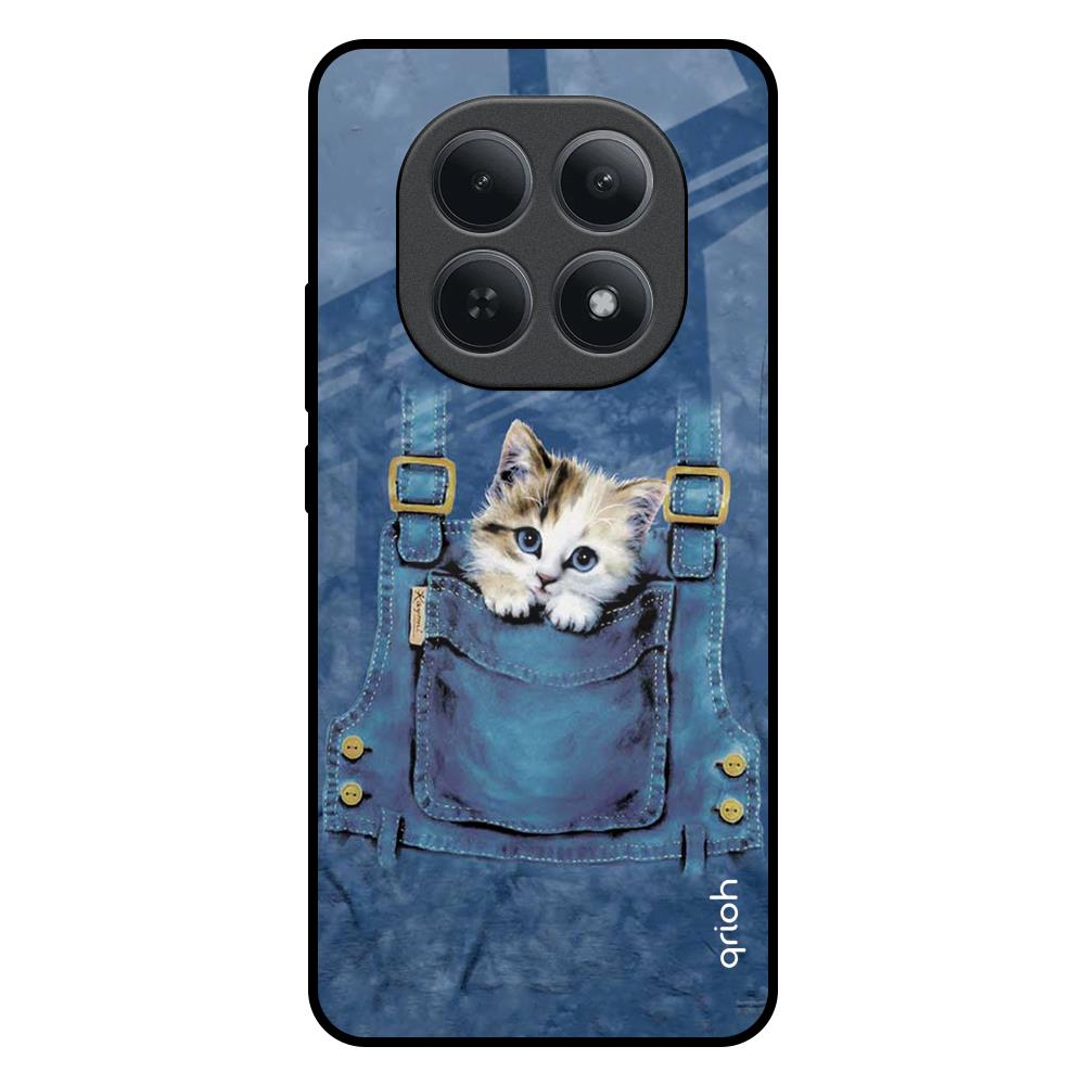 Kitty In Pocket Redmi Note 15 5G Glass Back Cover Online