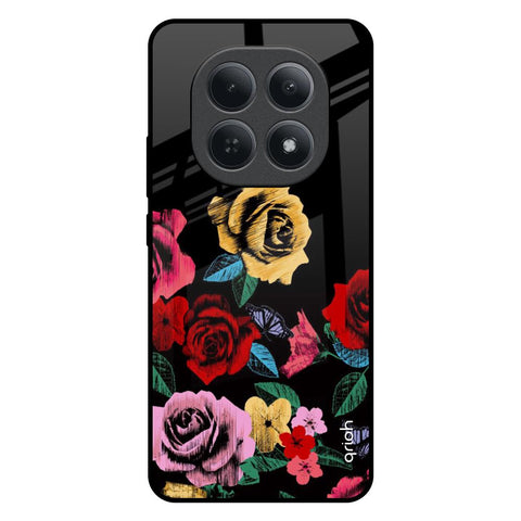 Floral Decorative Redmi Note 15 5G Glass Back Cover Online