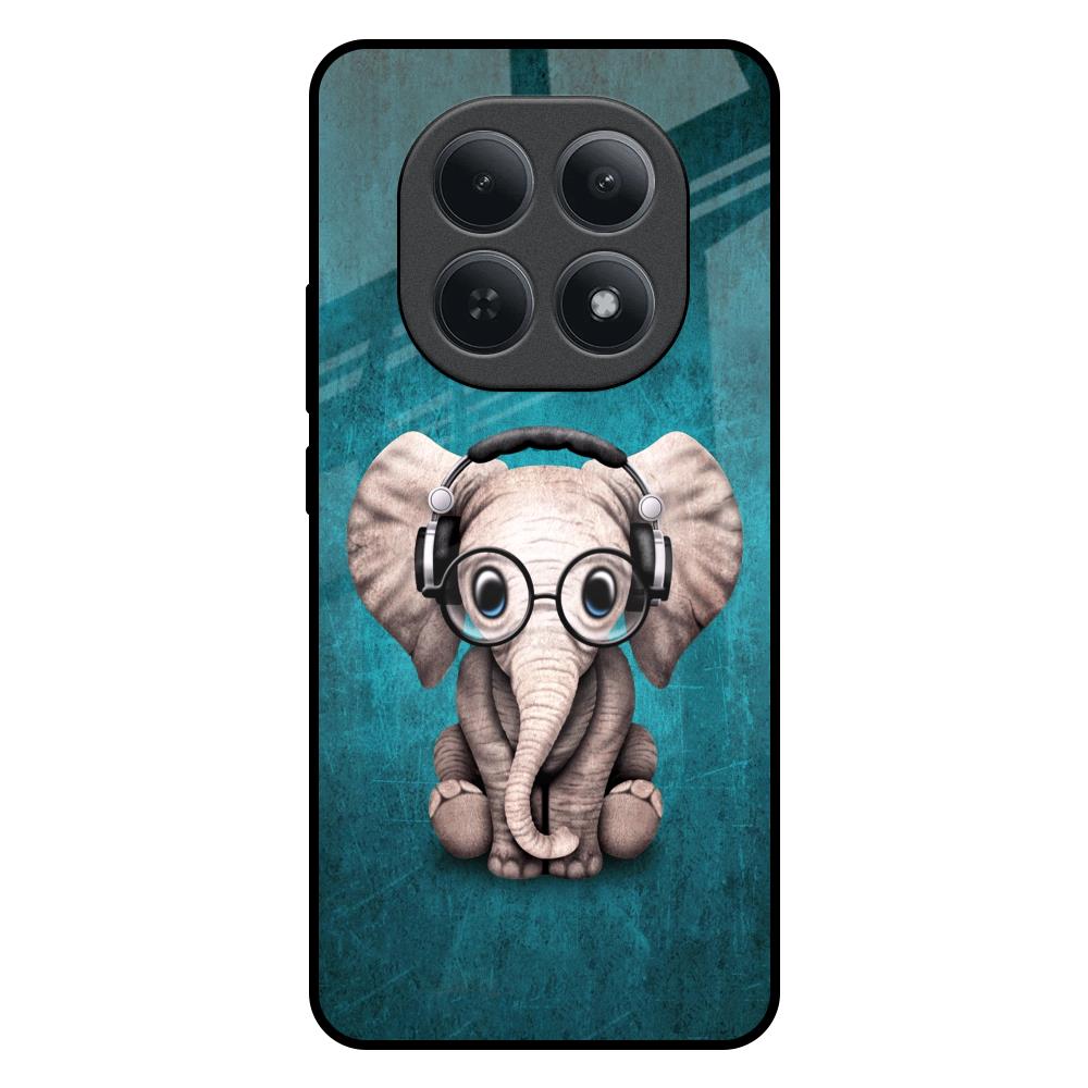 Adorable Baby Elephant Redmi Note 15 5G Glass Back Cover Online