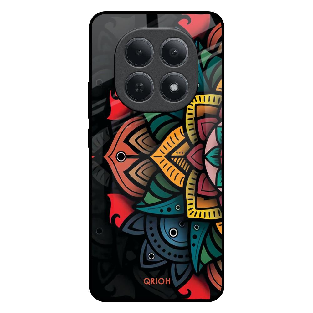 Retro Gorgeous Flower Redmi Note 15 5G Glass Back Cover Online
