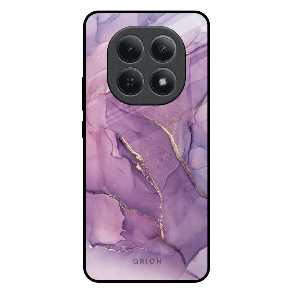 Purple Gold Marble Redmi Note 15 5G Glass Back Cover Online