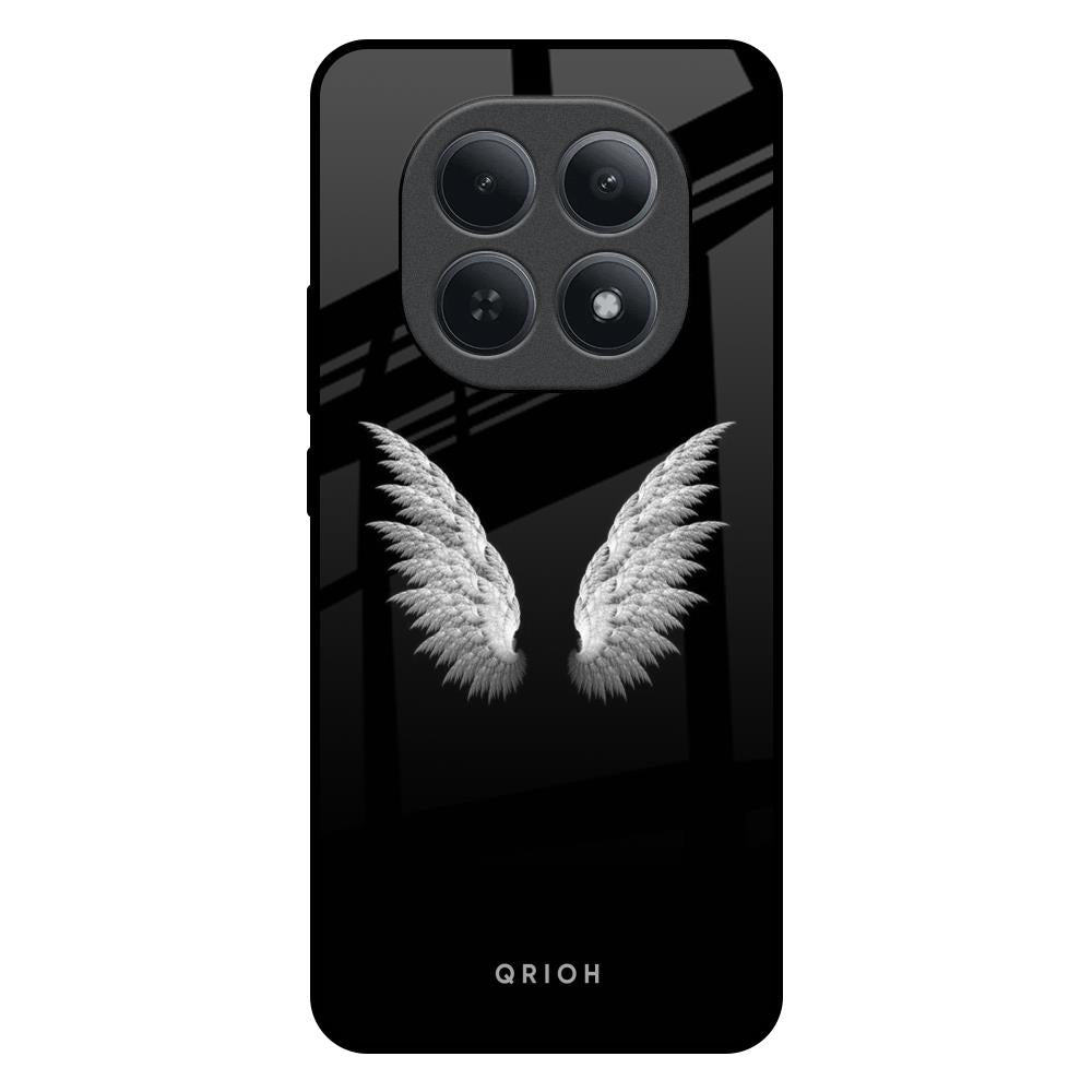 White Angel Wings Redmi Note 15 5G Glass Back Cover Online