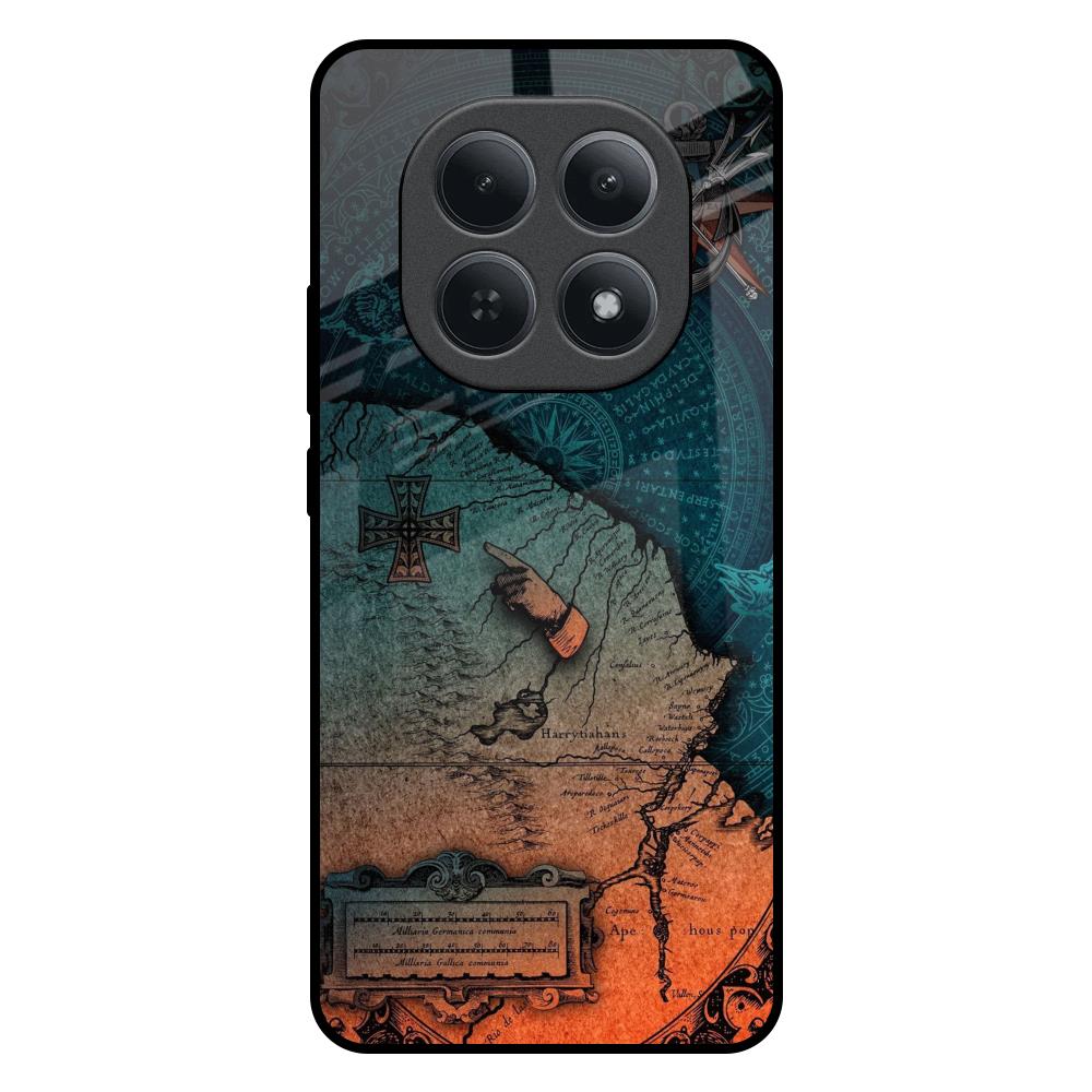 Geographical Map Redmi Note 15 5G Glass Back Cover Online